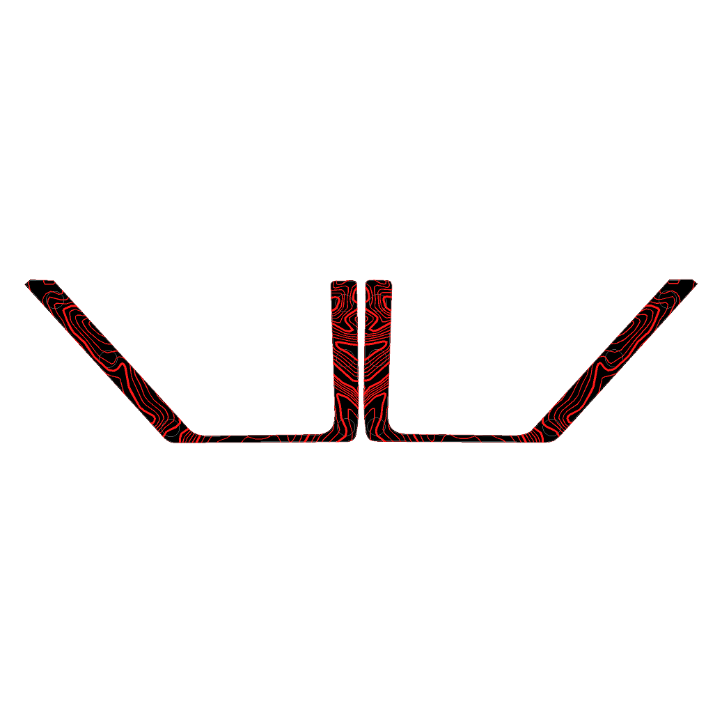 Topo Front Door Net Trim Overlay Kit (Printed Series) - 2021+ Bronco - Speedlogix