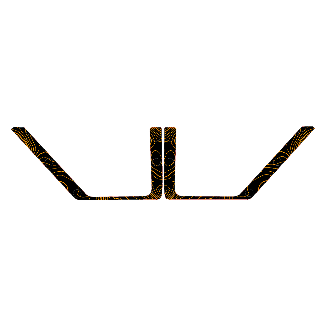 Topo Front Door Net Trim Overlay Kit (Printed Series) - 2021+ Bronco - Speedlogix