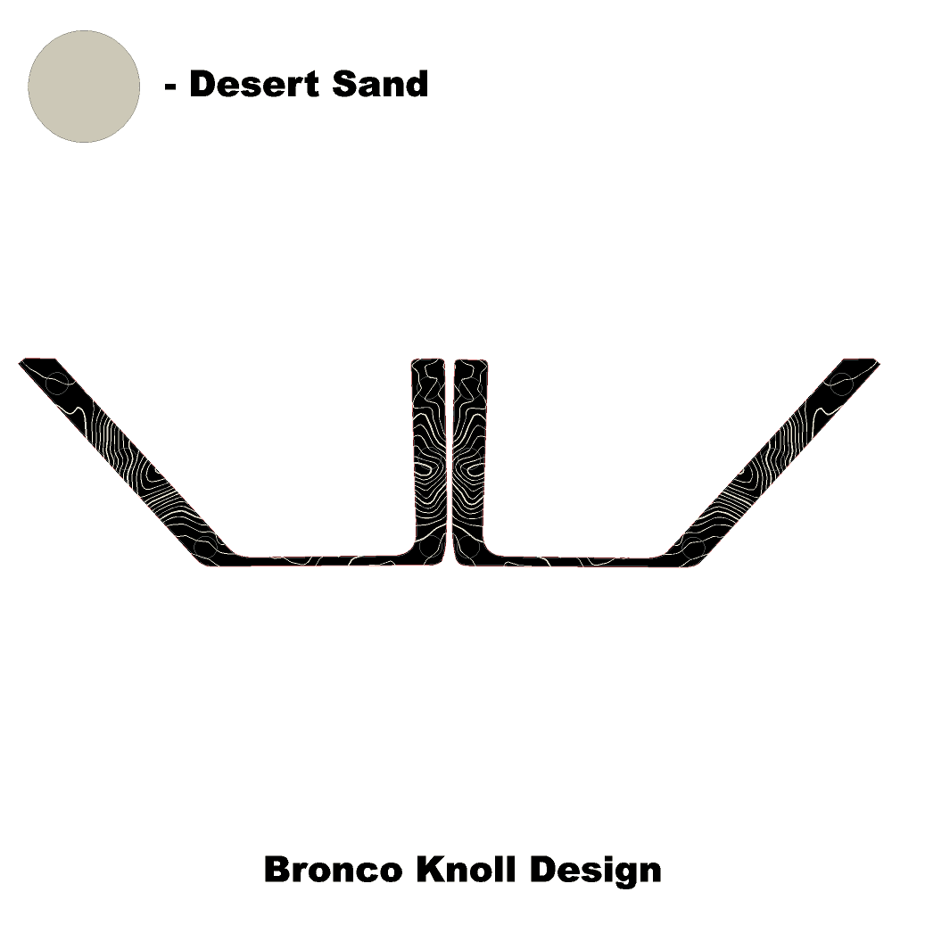 Topo Front Door Net Trim Overlay Kit (Printed Series) - 2021+ Bronco - Speedlogix