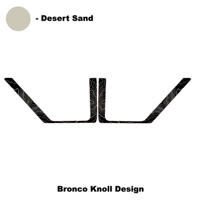 Topo Front Door Net Trim Overlay Kit (Printed Series) - 2021+ Bronco - Speedlogix