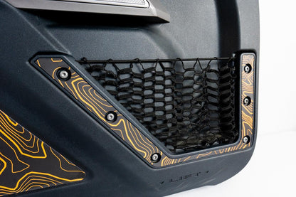 Topo Front Door Net Trim Overlay Kit (Printed Series) - 2021+ Bronco - Speedlogix