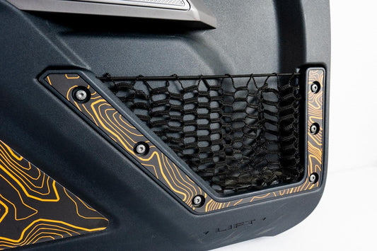 Topo Front Door Net Trim Overlay Kit (Printed Series) - 2021+ Bronco - Speedlogix