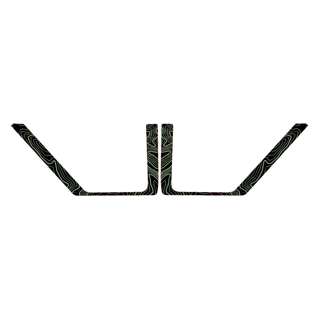 Topo Front Door Net Trim Overlay Kit (Printed Series) - 2021+ Bronco - Speedlogix