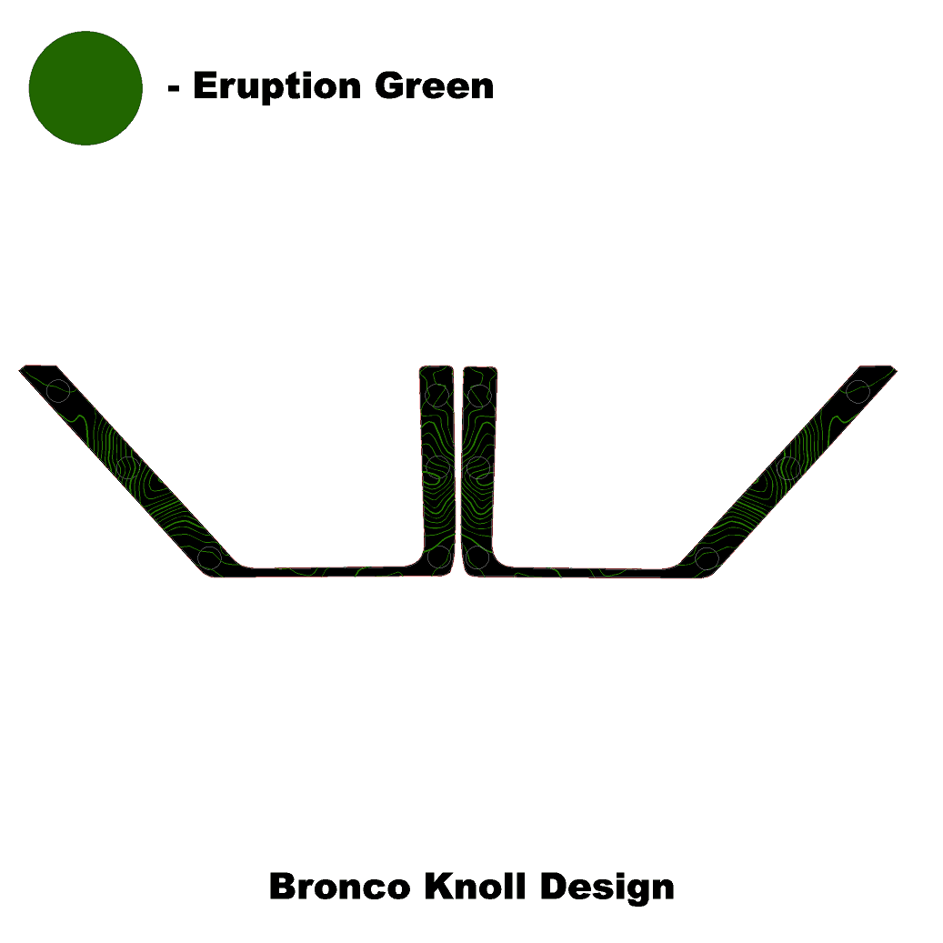 Topo Front Door Net Trim Overlay Kit (Printed Series) - 2021+ Bronco - Speedlogix