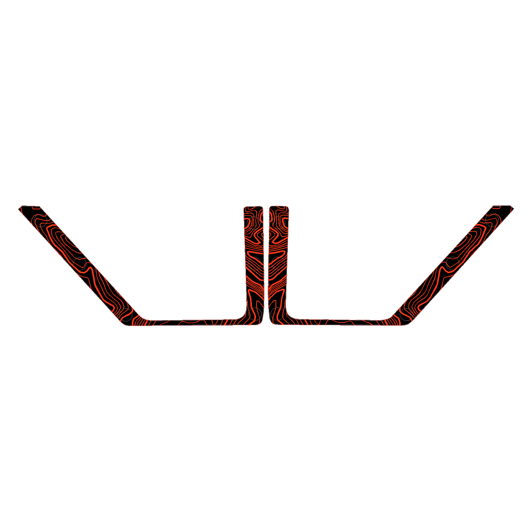 Topo Front Door Net Trim Overlay Kit (Printed Series) - 2021+ Bronco - Speedlogix