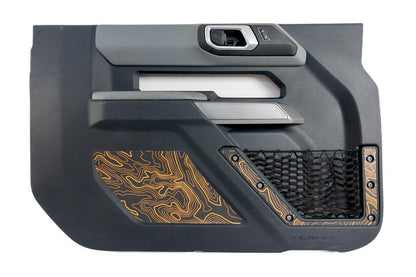 Topo Front Door Net Trim Overlay Kit (Printed Series) - 2021+ Bronco - Speedlogix