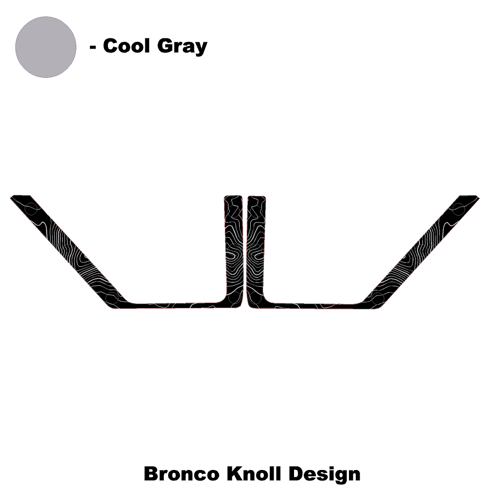 Topo Front Door Net Trim Overlay Kit (Printed Series) - 2021+ Bronco - Speedlogix