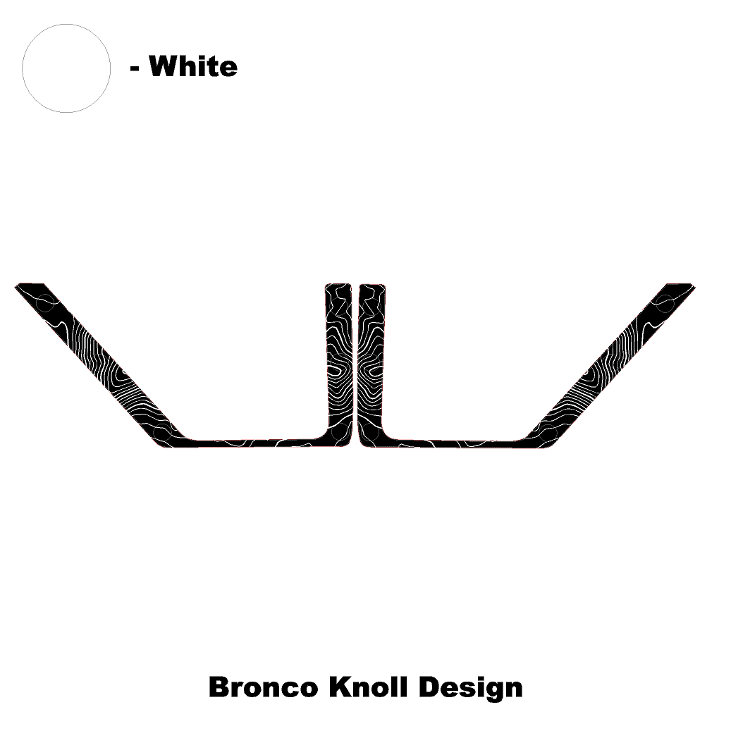 Topo Front Door Net Trim Overlay Kit (Printed Series) - 2021+ Bronco - Speedlogix