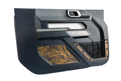 Topo Front Door Net Trim Overlay Kit (Printed Series) - 2021+ Bronco - Speedlogix