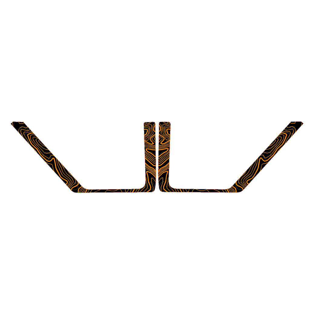 Topo Front Door Net Trim Overlay Kit (Printed Series) - 2021+ Bronco - Speedlogix