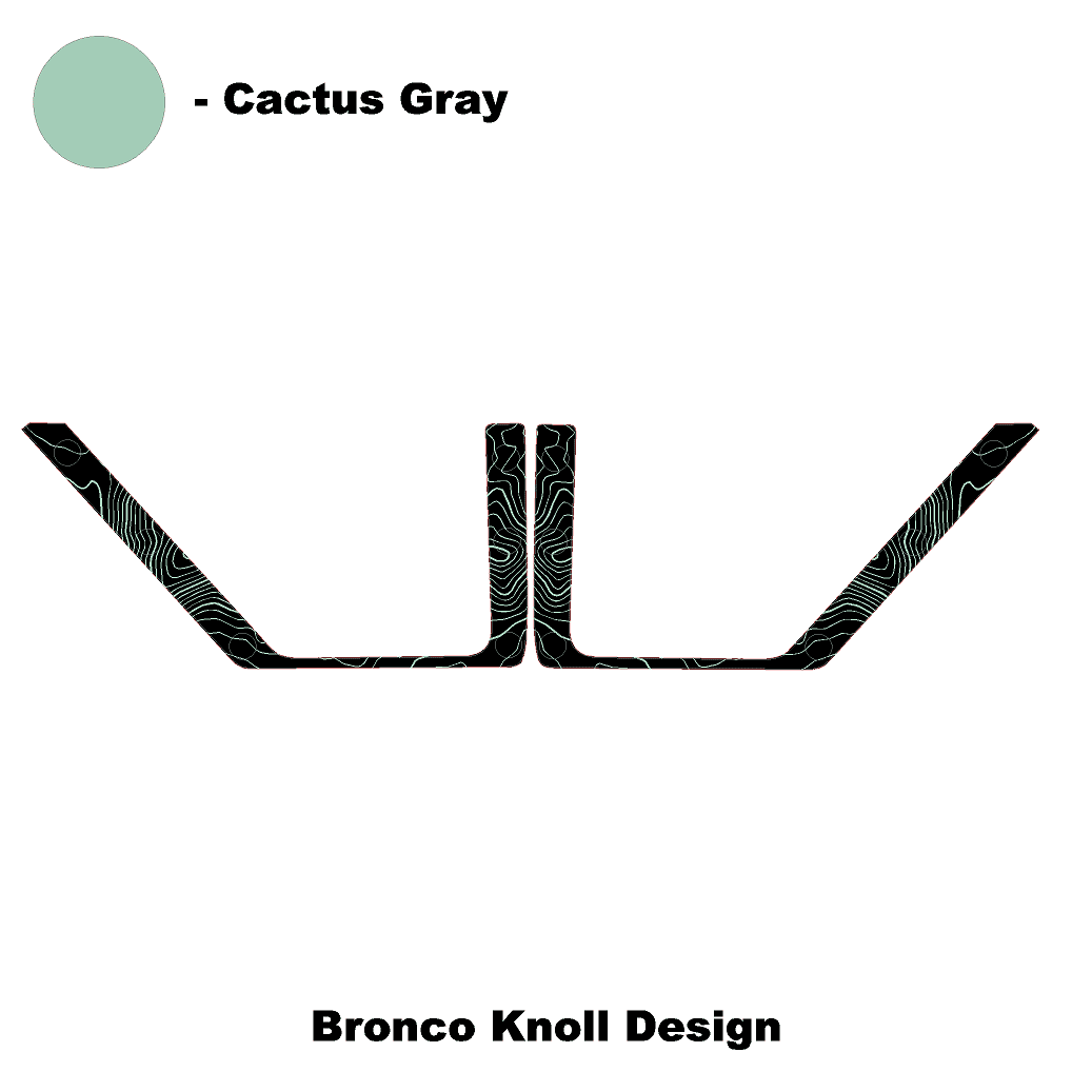 Topo Front Door Net Trim Overlay Kit (Printed Series) - 2021+ Bronco - Speedlogix