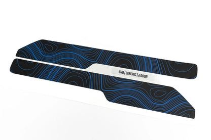 Topo Front Interior Upper Door Card Insert Overlays (Printed Series) - 2021+ Bronco 2 Door - Speedlogix