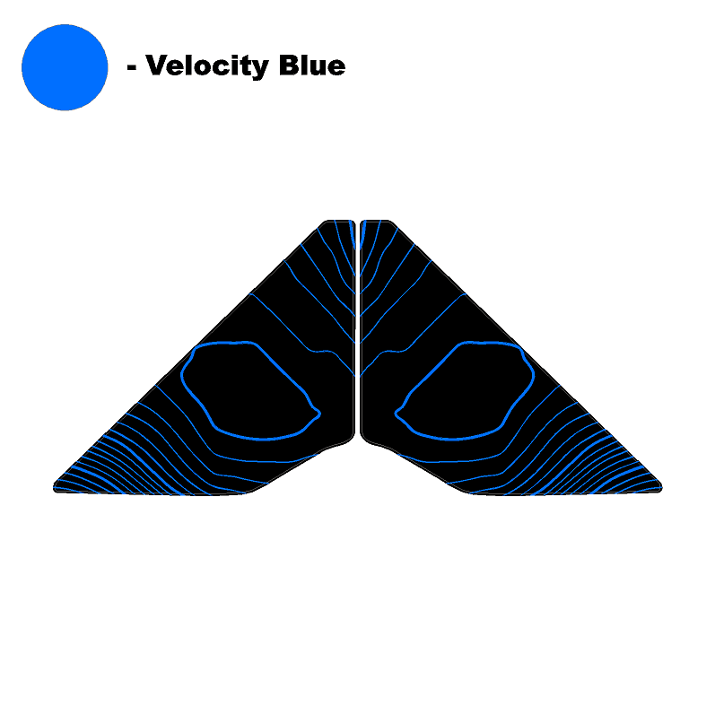 Topo Front Window Triangle Overlay (Printed Series) - 2021+ Bronco 4 Door - Speedlogix