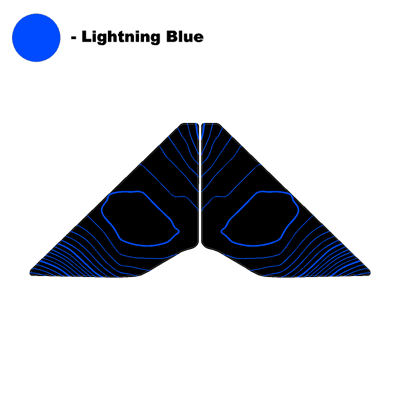 Topo Front Window Triangle Overlay (Printed Series) - 2021+ Bronco 4 Door - Speedlogix