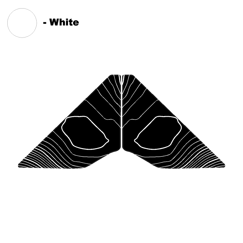 Topo Front Window Triangle Overlay (Printed Series) - 2021+ Bronco 4 Door - Speedlogix