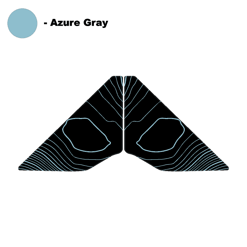 Topo Front Window Triangle Overlay (Printed Series) - 2021+ Bronco 4 Door - Speedlogix