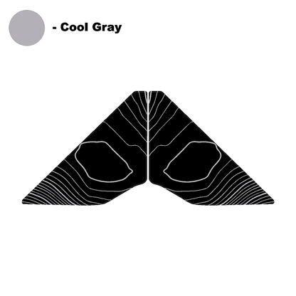 Topo Front Window Triangle Overlay (Printed Series) - 2021+ Bronco 4 Door - Speedlogix