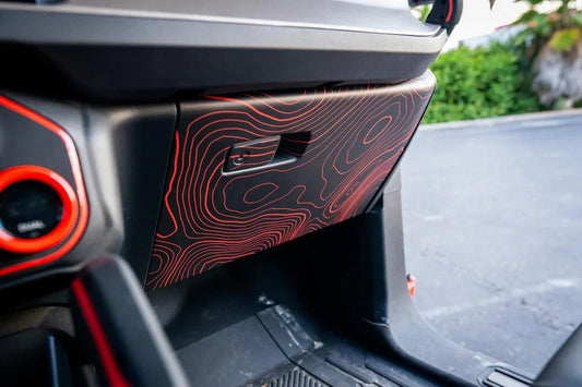 Topo Glovebox Overlay Kit (Printed Series) - 2021+ Bronco - Speedlogix