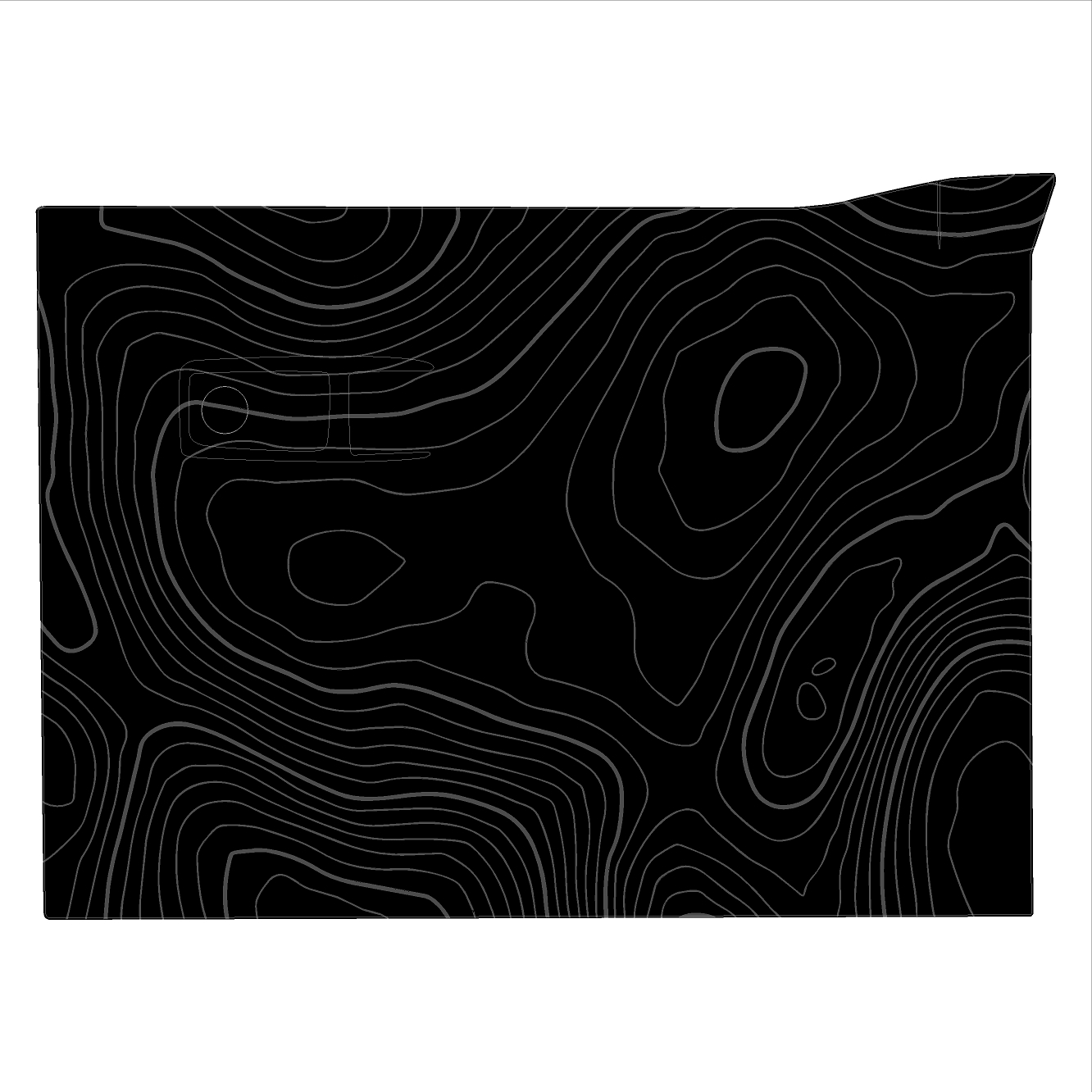 Topo Glovebox Overlay Kit (Printed Series) - 2021+ Bronco