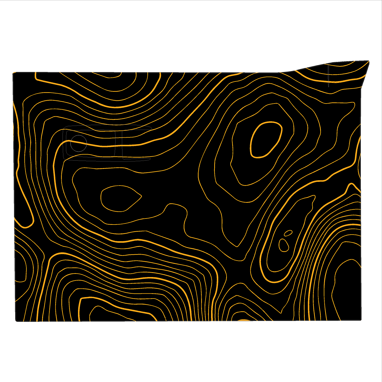 Topo Glovebox Overlay Kit (Printed Series) - 2021+ Bronco