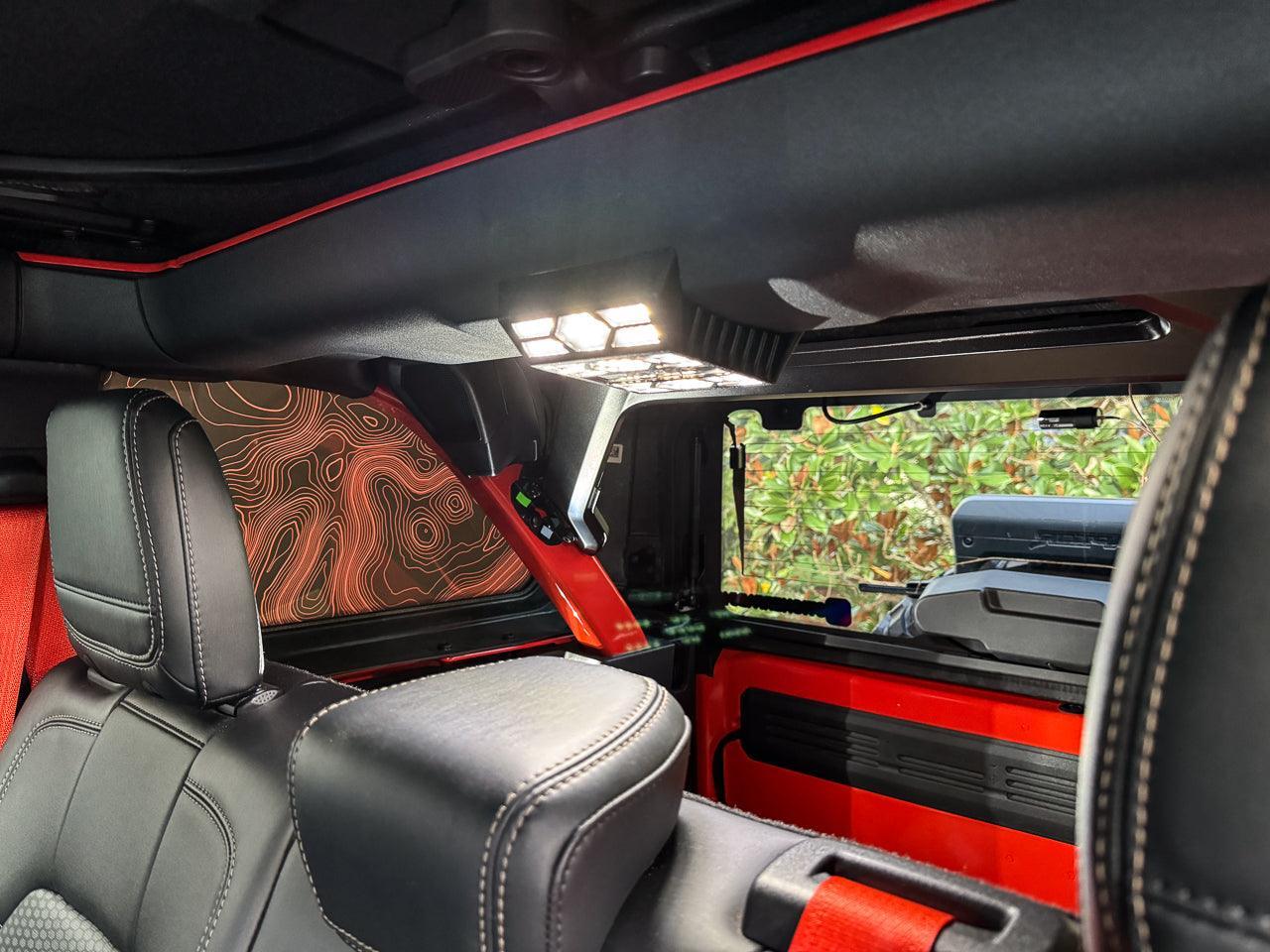 Topo Hardtop Side Window Overlays - 2021+ Bronco 4 Door - Speedlogix