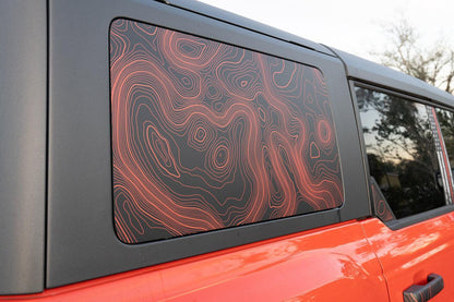 Topo Hardtop Side Window Overlays - 2021+ Bronco 4 Door - Speedlogix