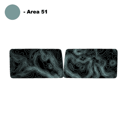 Topo Hardtop Side Window Overlays - 2021+ Bronco 4 Door - Speedlogix