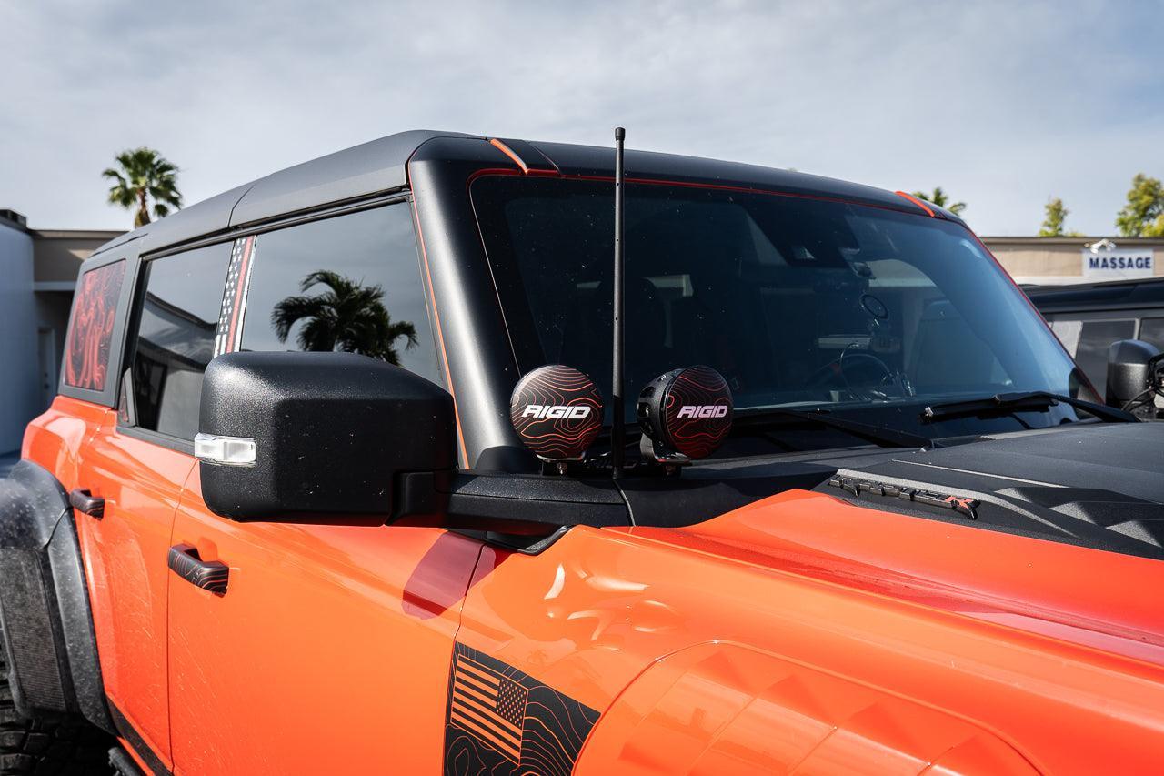 Topo Hardtop Side Window Overlays - 2021+ Bronco 4 Door - Speedlogix