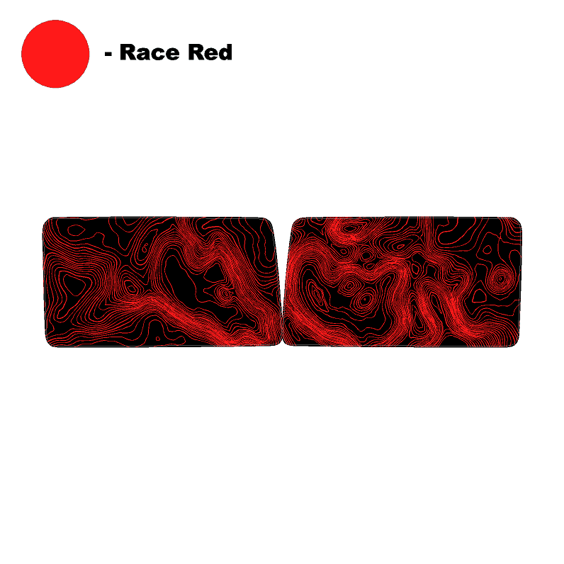 Topo Hardtop Side Window Overlays - 2021+ Bronco 4 Door - Speedlogix