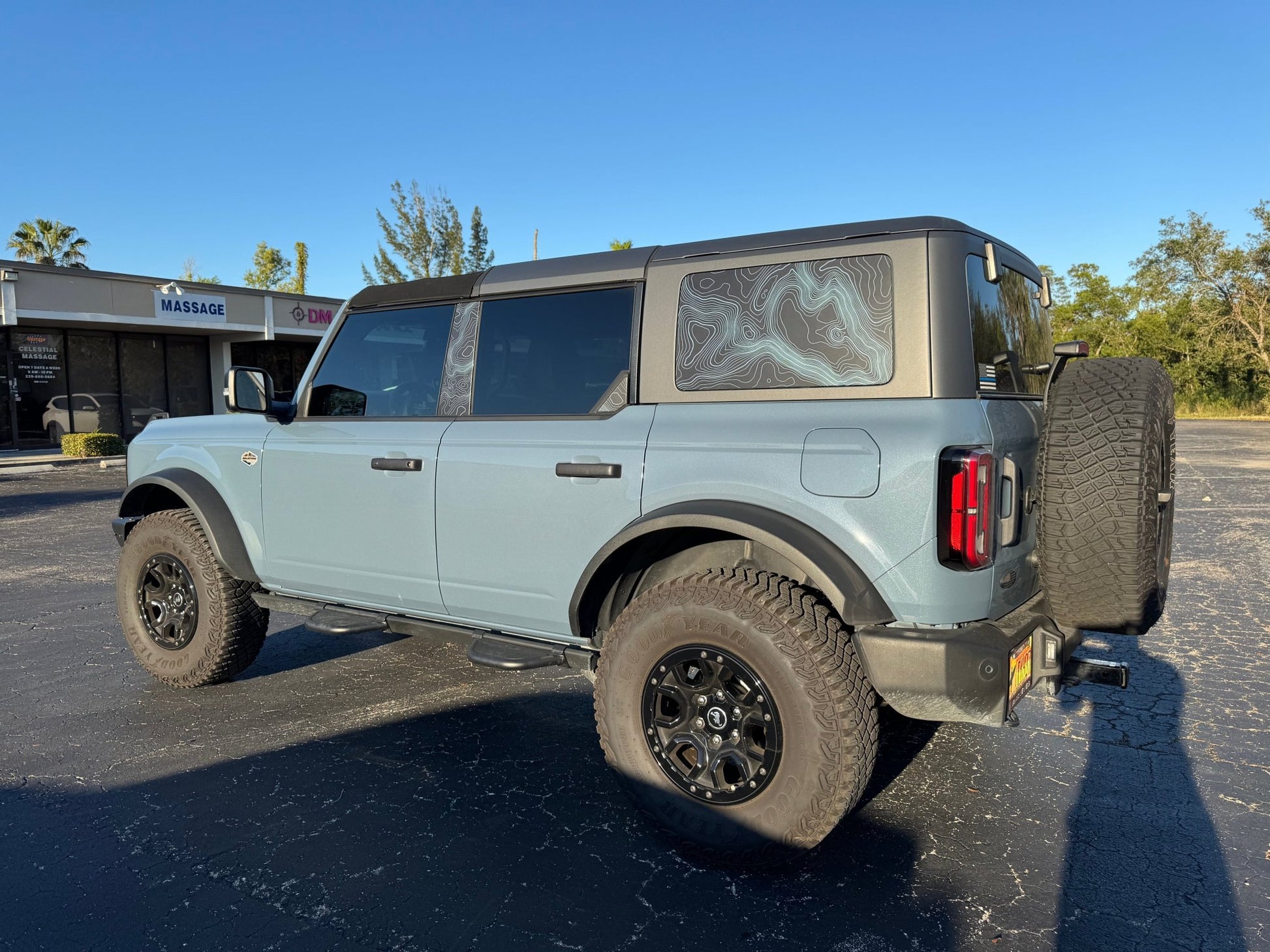 Topo Hardtop Side Window Overlays - 2021+ Bronco 4 Door - Speedlogix