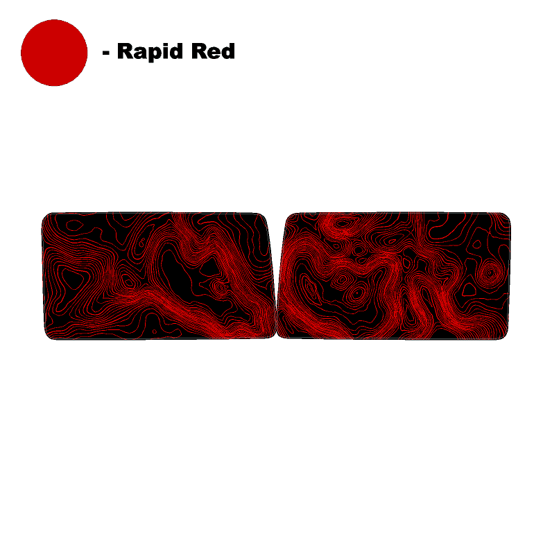 Topo Hardtop Side Window Overlays - 2021+ Bronco 4 Door - Speedlogix