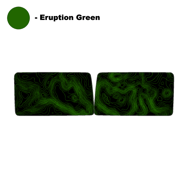 Topo Hardtop Side Window Overlays - 2021+ Bronco 4 Door - Speedlogix