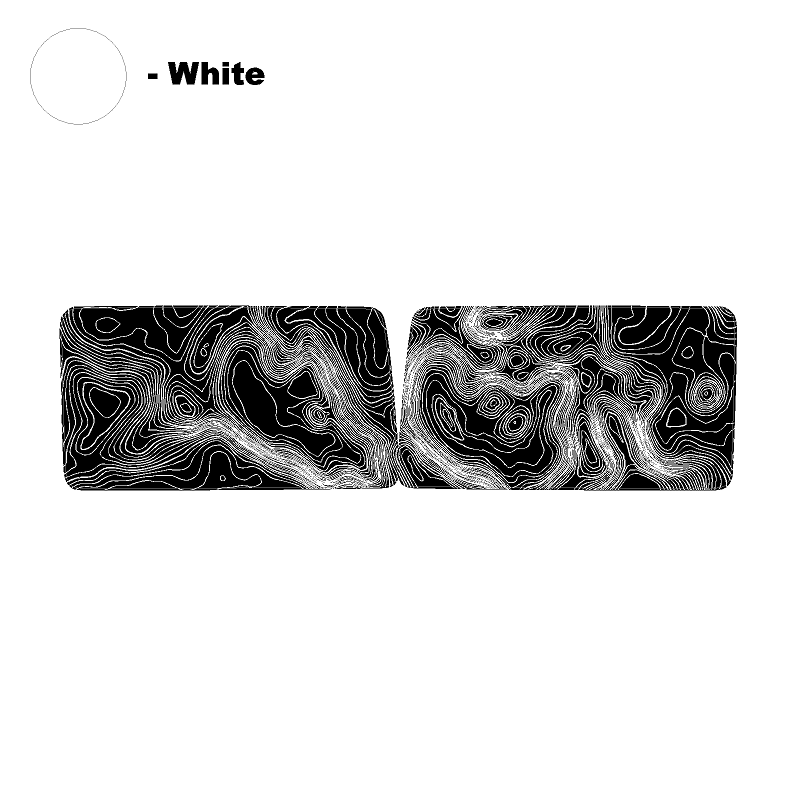 Topo Hardtop Side Window Overlays - 2021+ Bronco 4 Door - Speedlogix