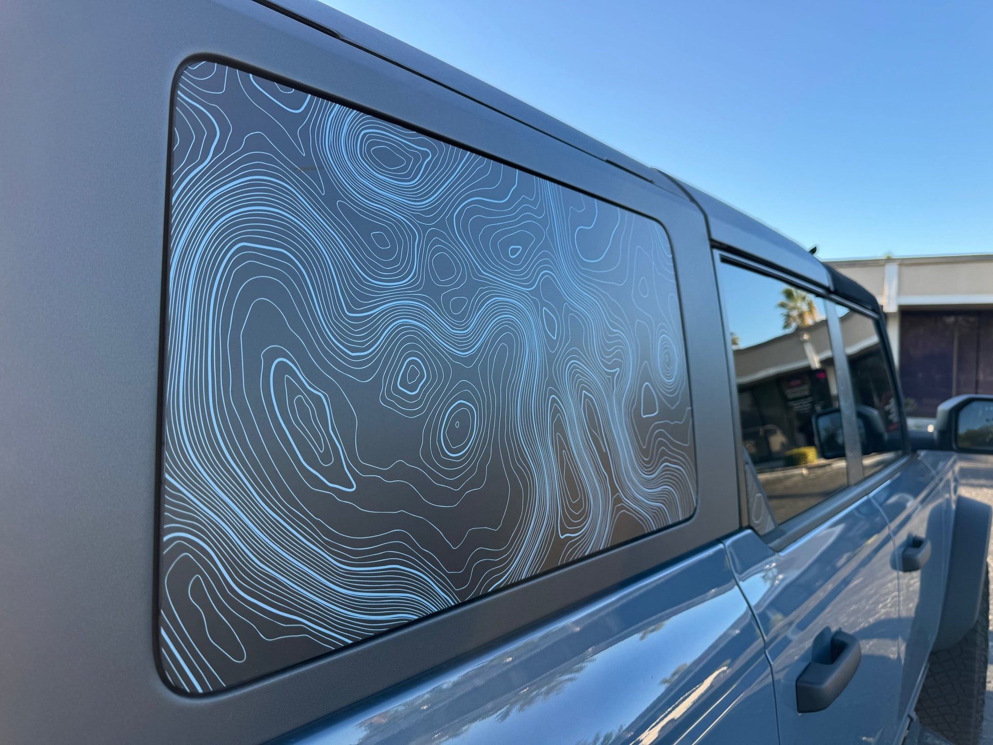 Topo Hardtop Side Window Overlays - 2021+ Bronco 4 Door - Speedlogix