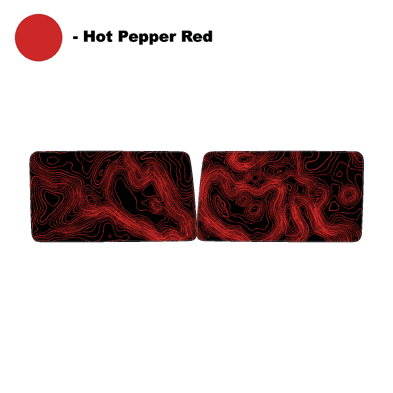 Topo Hardtop Side Window Overlays - 2021+ Bronco 4 Door - Speedlogix