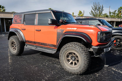 Topo Hardtop Side Window Overlays - 2021+ Bronco 4 Door - Speedlogix