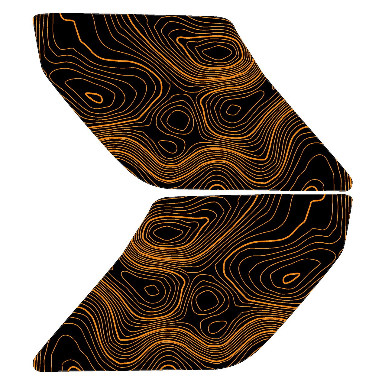 Topo Interior Door Handle Overlays - 2021+ Bronco - Speedlogix