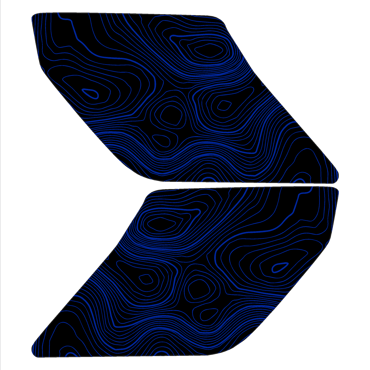 Topo Interior Door Handle Overlays - 2021+ Bronco - Speedlogix