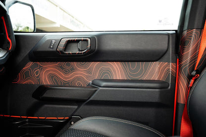 Topo Interior Door Handle Overlays - 2021+ Bronco - Speedlogix