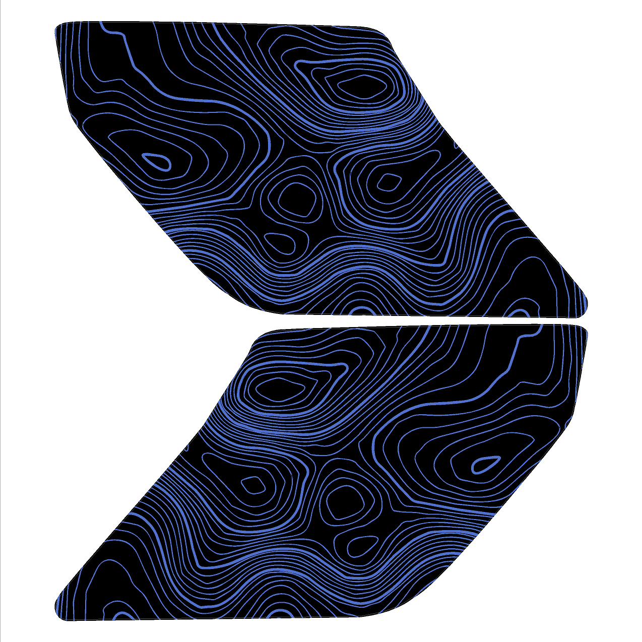 Topo Interior Door Handle Overlays - 2021+ Bronco - Speedlogix