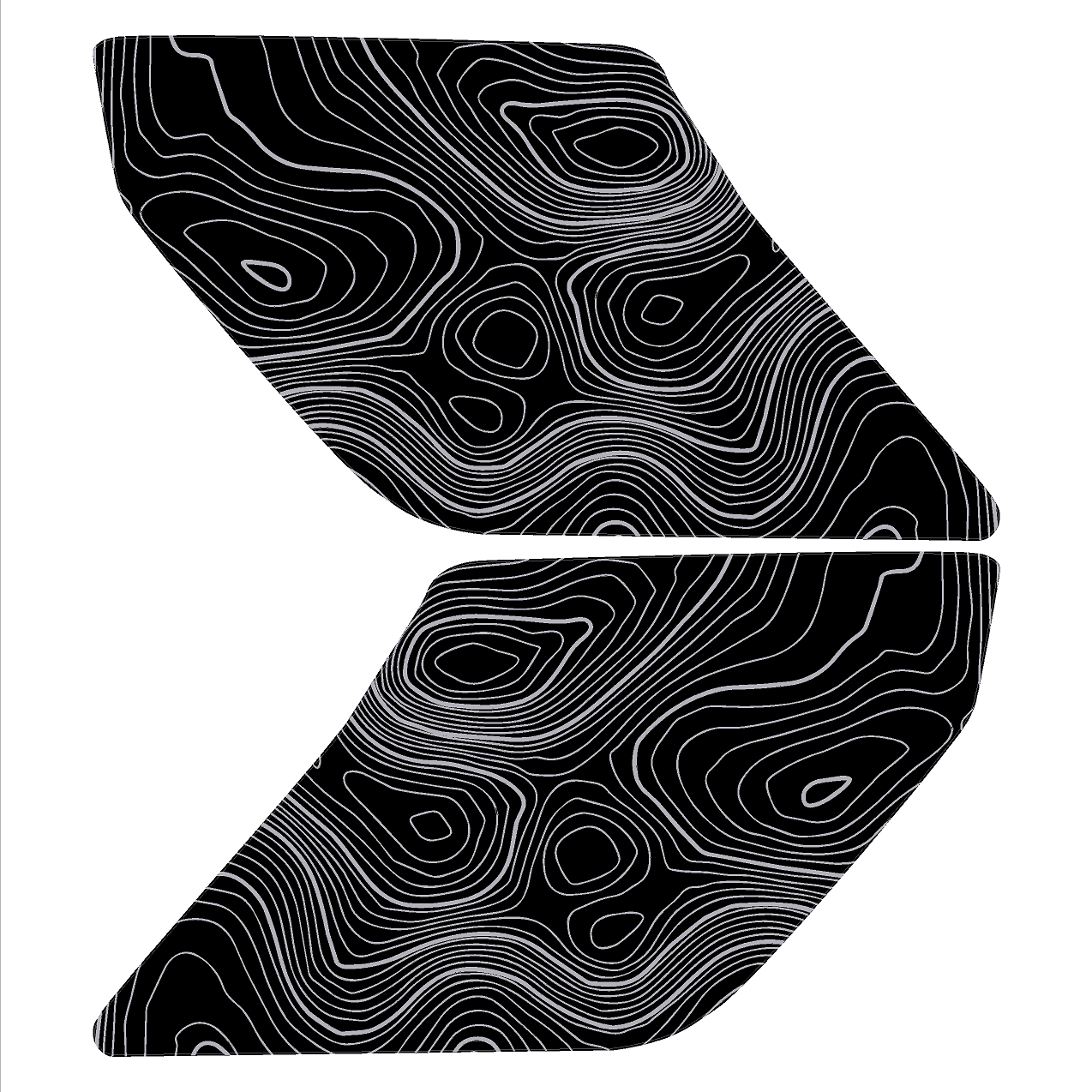 Topo Interior Door Handle Overlays - 2021+ Bronco - Speedlogix