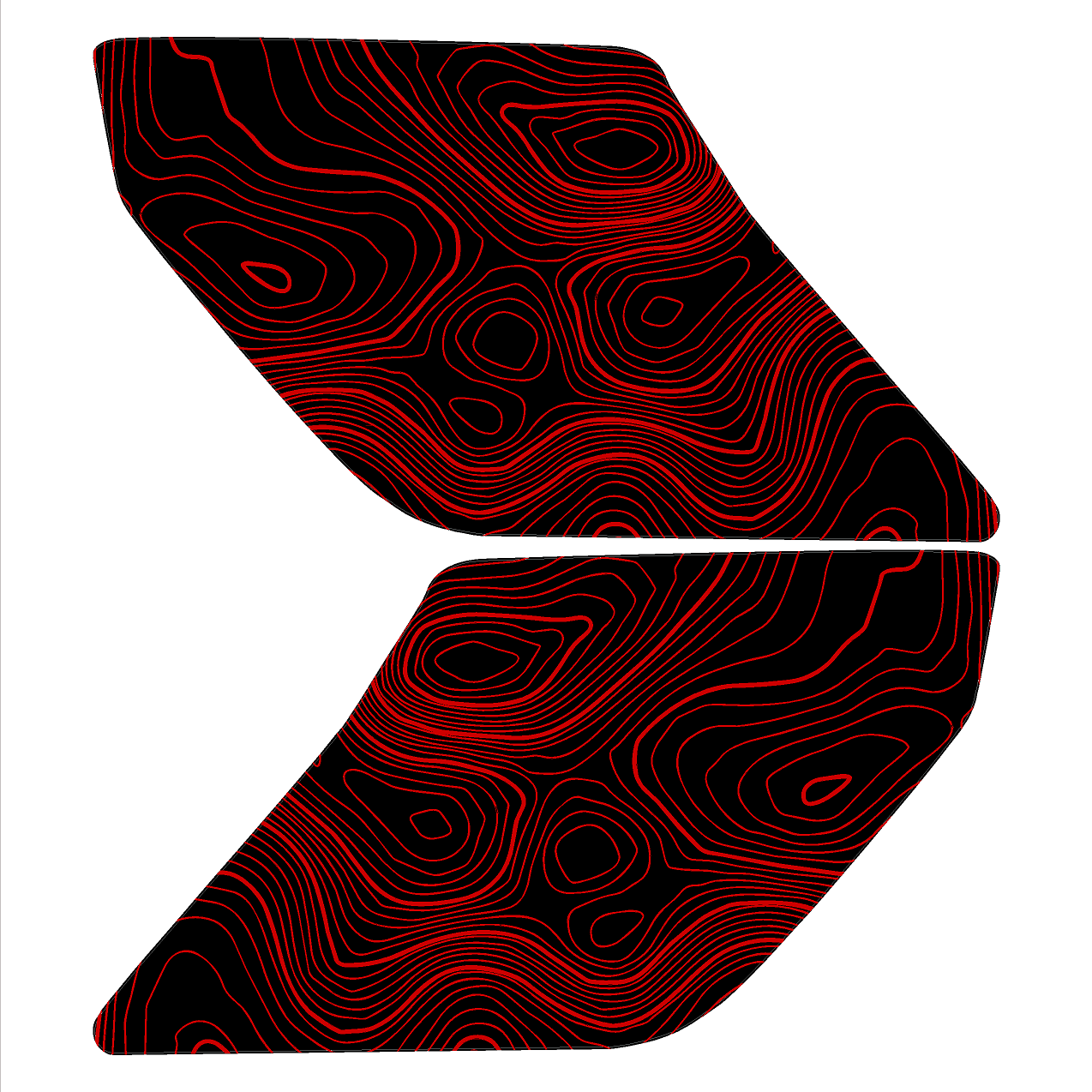 Topo Interior Door Handle Overlays - 2021+ Bronco - Speedlogix