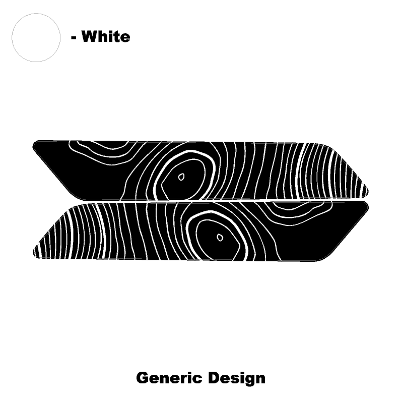 Topo Interior Front Door Grab Handle Overlay Kit (Printed + Laser Series) - 2021+ Bronco - Speedlogix