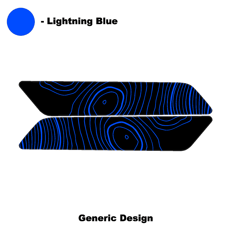 Topo Interior Front Door Grab Handle Overlay Kit (Printed + Laser Series) - 2021+ Bronco - Speedlogix