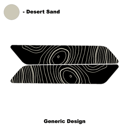 Topo Interior Front Door Grab Handle Overlay Kit (Printed + Laser Series) - 2021+ Bronco - Speedlogix