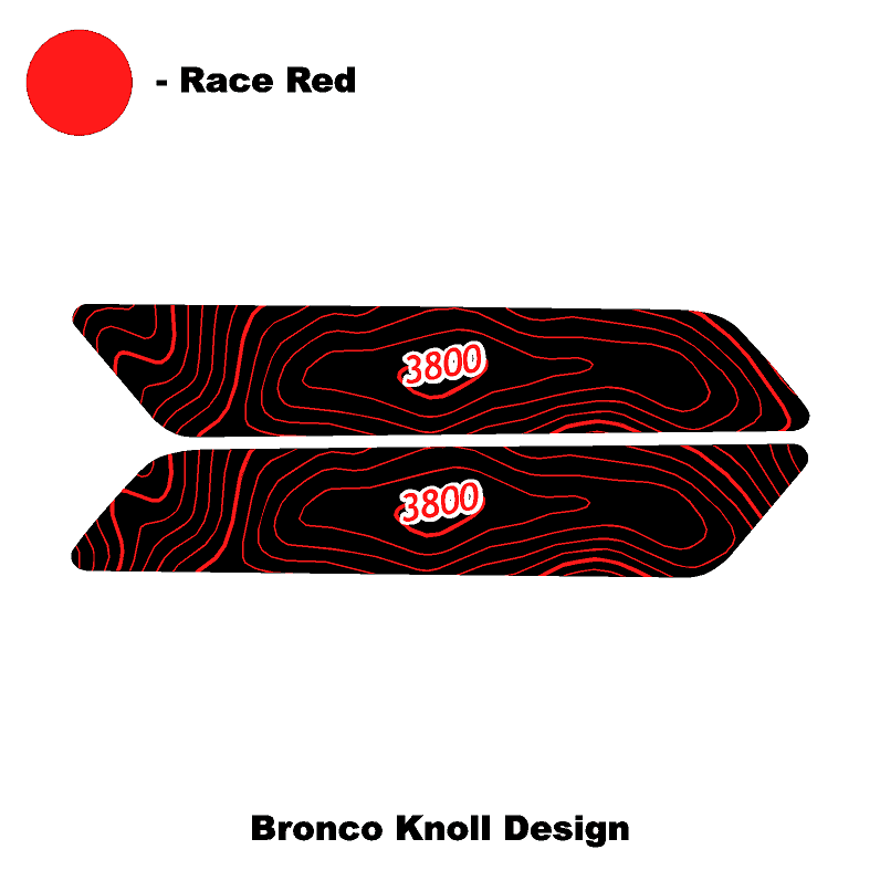 Topo Interior Front Door Grab Handle Overlay Kit (Printed + Laser Series) - 2021+ Bronco - Speedlogix