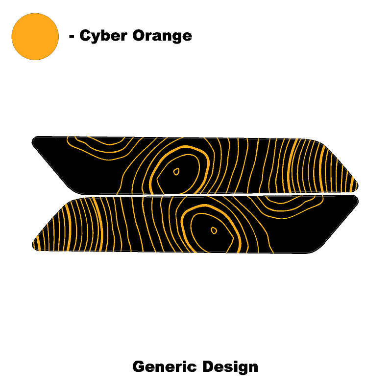 Topo Interior Front Door Grab Handle Overlay Kit (Printed + Laser Series) - 2021+ Bronco - Speedlogix