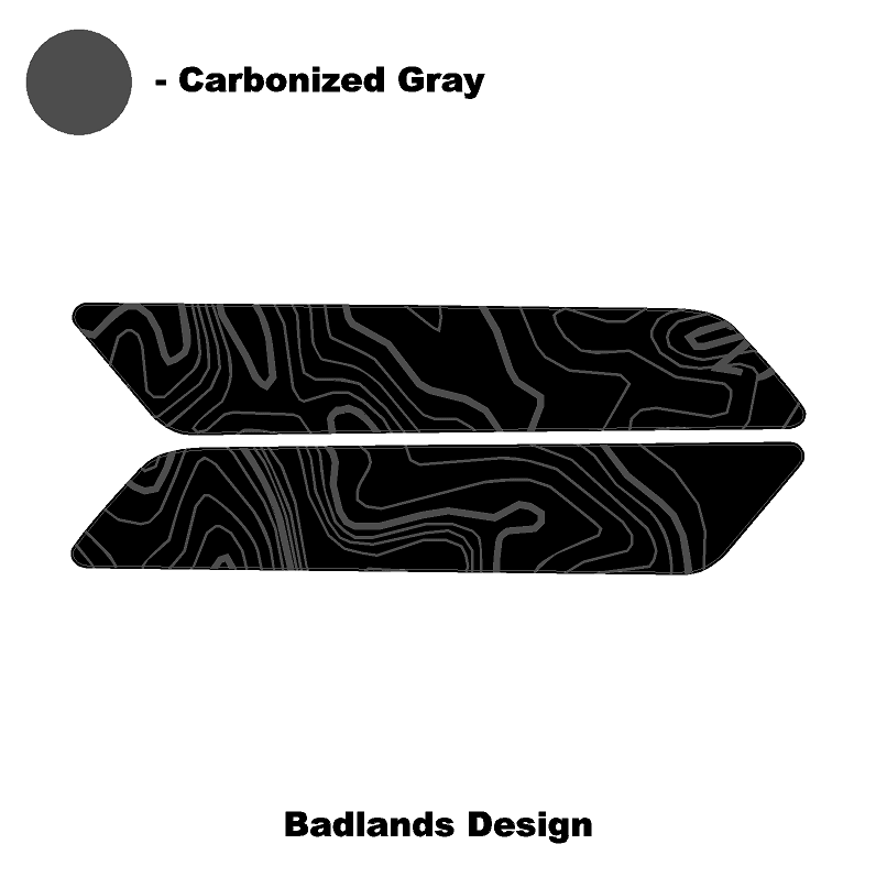 Topo Interior Front Door Grab Handle Overlay Kit (Printed + Laser Series) - 2021+ Bronco - Speedlogix