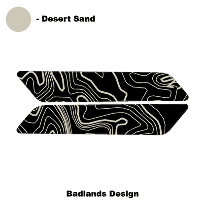 Topo Interior Front Door Grab Handle Overlay Kit (Printed + Laser Series) - 2021+ Bronco - Speedlogix