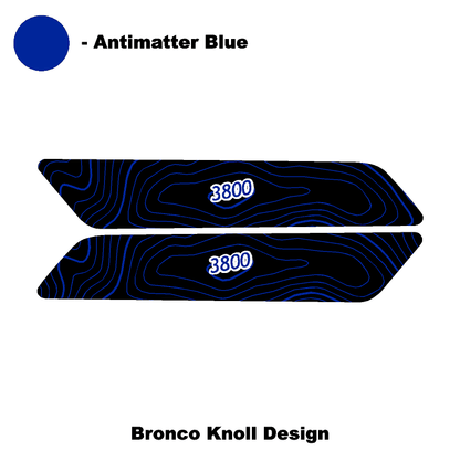 Topo Interior Front Door Grab Handle Overlay Kit (Printed + Laser Series) - 2021+ Bronco - Speedlogix